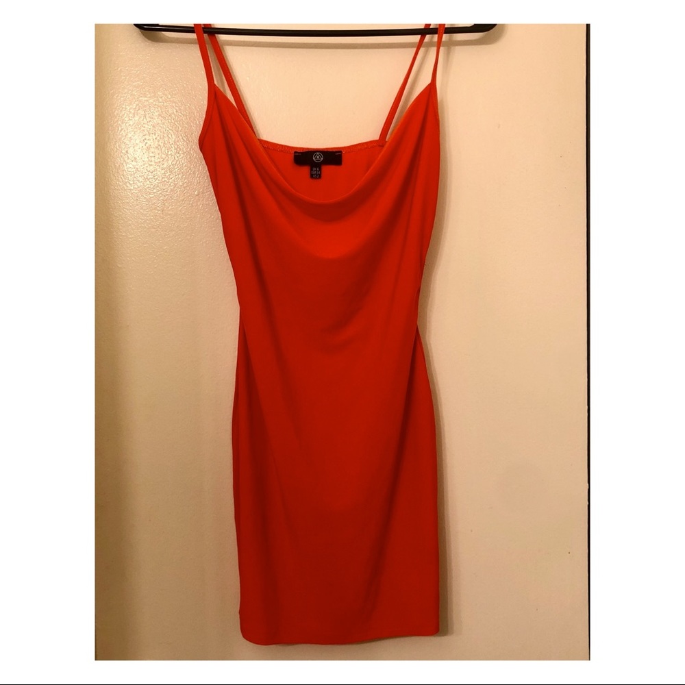 Cowl neck bodycon dress